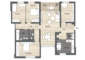 "5-Zimmer Wohnung mit Balkon im grünen Wittenau" - Grundriss