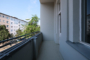 "Mondäne 5 Zimmer Stuck-Altbauperle mit 2 Balkonen und Aufzug im Günzelkiez, frei" - Loggia (Westseite)