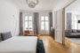 "Traumhaftes, freies Apartment mit Balkon und Einbauküche im Winsviertel" - Schlafzimmer mit Balkon