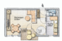 "Bezugsfreie Maisonette mit zwei Balkonen, Gäste-WC und TG-Stellplatz (optional) nah am See" - Grundriss 1.OG