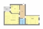 Ruhig und Zentral gelegene 3 Zimmer mit Balkon und Aufzug. - HI-142 Grundriss